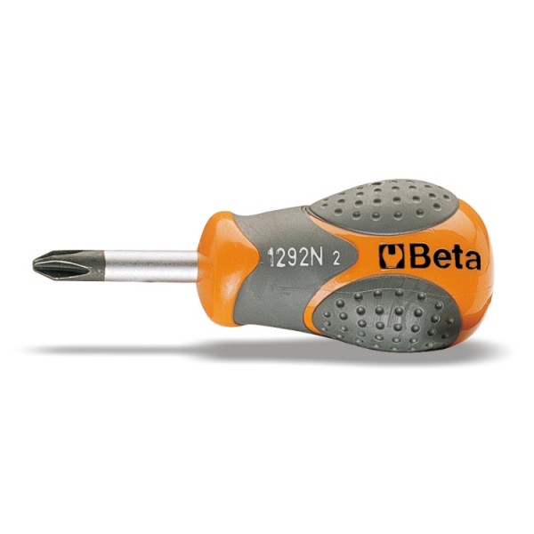 Beta Tools 1292N-Screwdriver Cross Head Phillips Screws Short 2X6X30 mm 86 mm 