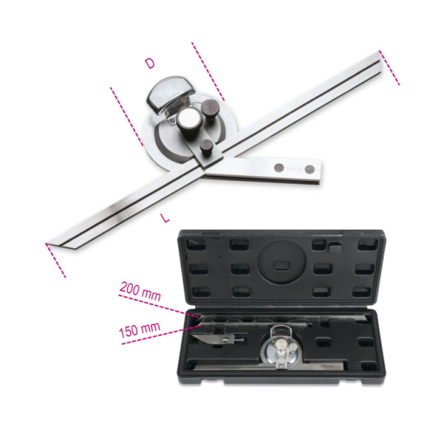 Bevel protractor made from stainless steel 1678/C3 – Beta Tools Bevel protractor made from stainless steel 1678/C3 – Beta Tools