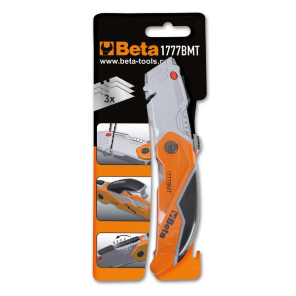 Foldaway knife with trapezoidal blade 1777BMT – Beta Tools
