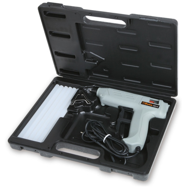 Hot glue gun with 12 thermofusible glue sticks in case 1851VK Beta Tools