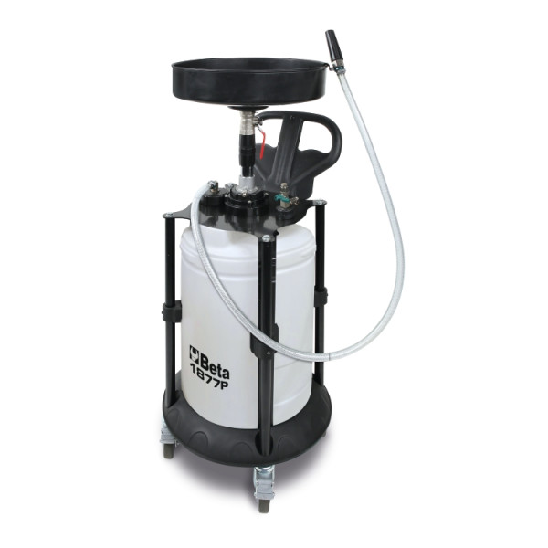 Exhausted oil drain unit, wheeled, with polyethylene tank 1877P Beta