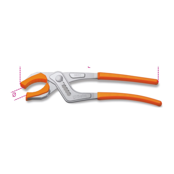 Adjustable drain tap pliers 392C Beta Tools