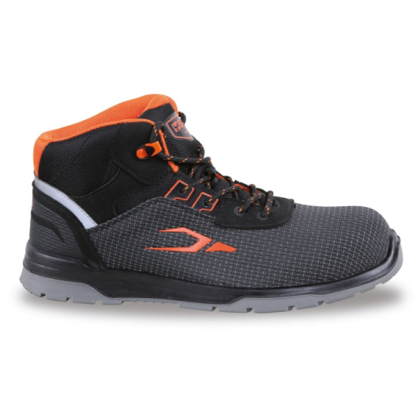 Fabric ankle shoe highly resistant to abrasion with quick opening system and heel stability support 7323SA Beta Tools