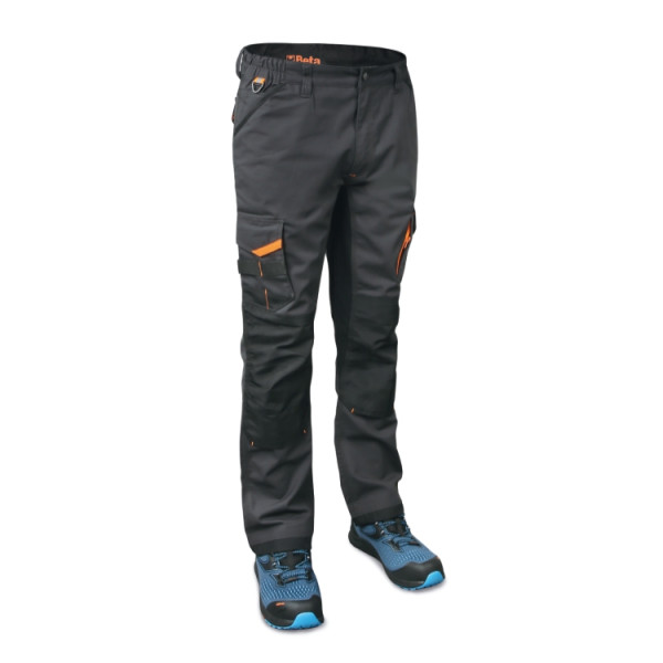 Work trousers, multipocket style, with stretch fabric