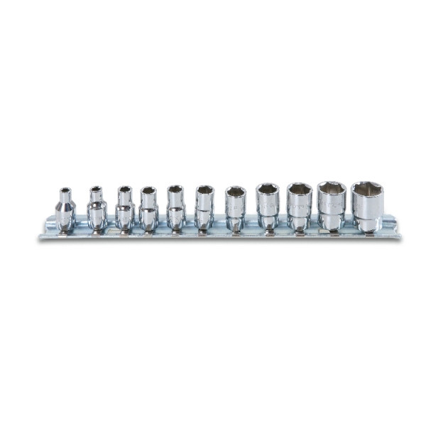 Set Of Hexagon Sockets 1 4 Female Drive Chrome Plated 900as Sb11 Beta Tools