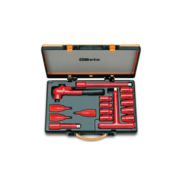 9 hexagon sockets, 3 socket drivers for hexagon screws and 4