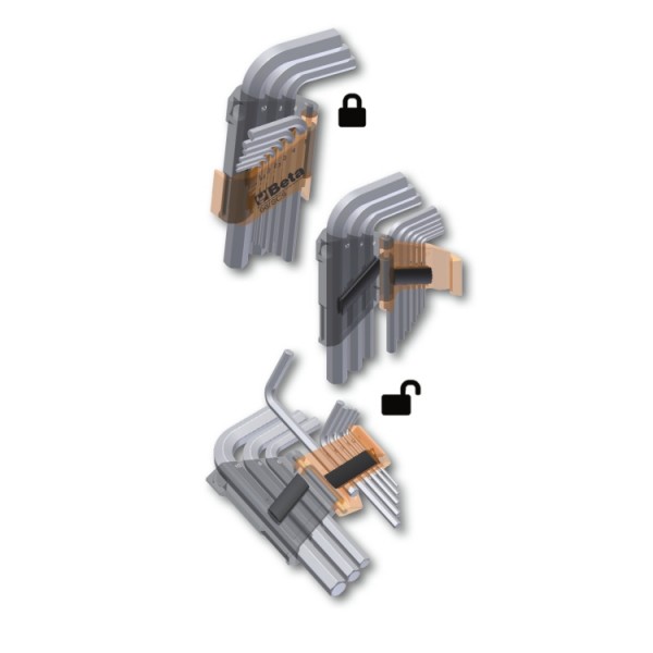 Serie Schlüssel Inbus-Schlüssel Hexagonal Beta Tools 96/Sc9 