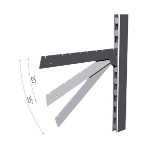 Γάντζος ραφιού: βάθος 37 cm