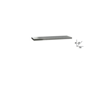 Επιφάνεια εργασίας made form stainless steel coated MDF, 0.75 m μήκος, για σύνθετο συνεργείου RSC50 2.0