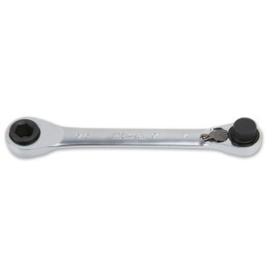 Llave portapuntas con carraca reversible, cromada
