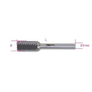 Lima rotativa de metal duro, corte cruzado HM4