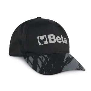 Gorra con visera curva, negra