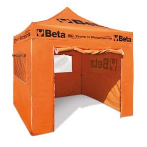 Carpa totalmente cerrable, 3 m x 3 m