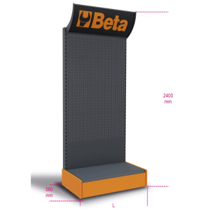 Expositor de pared vacío prendas de vestuario y calzado