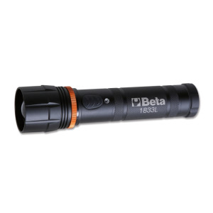 ​​​Linterna LED de alta luminosidad, en robusto aluminio anodizado, hasta 1100 lúmenes