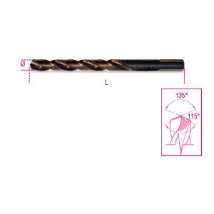 Broca HSS-G helicoidal con afilado especial de doble filo