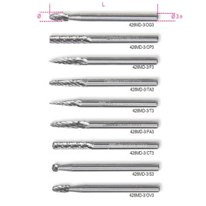 Mini fresa de metal duro giratoria