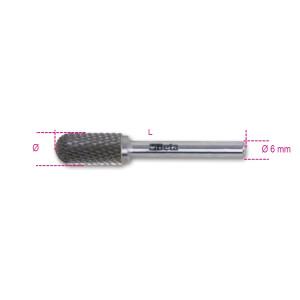 Lima rotativa de metal duro, corte cruzado HM4