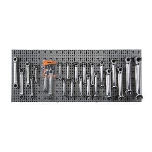 Surtido de 65 herramientas, con ganchos sin panel