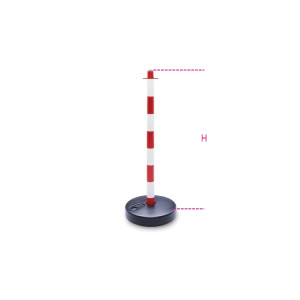 Columnas de plástico con base llenable