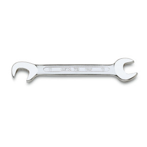 Llave fija de dos bocas abiertas pequeñas, cromada