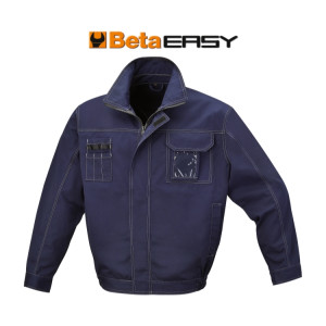 Chaqueta de trabajo en T/C twill 245 g/m2, azul marino