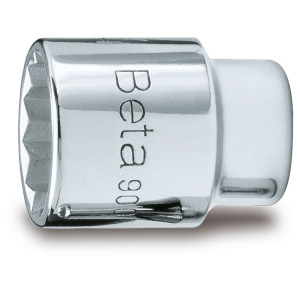 Vaso de 1/4" poligonal, cromado
