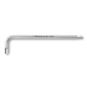 Llave Allen acodada con cabeza esférica, de acero inoxidable