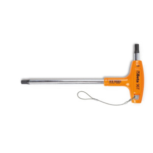 Llave Allen acodada con mango en T, anticaída