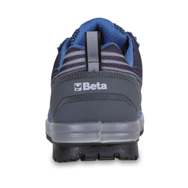 Zapatos de malla y ante, alta transpiración, con de estabilidad en el talón, azul 7316NB – Beta Tools