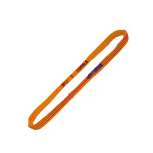 Élingue ronde, 10 t, orange, en polyester haute ténacité (PES)