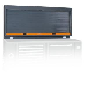 Paroi porte-outils avec volet roulant et  prédisposition pour 2 prises électriques
