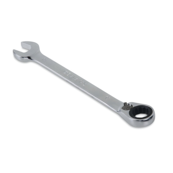 Clé Mixte Courte Beta 142C - Réversible à Cliquet - 8 à 19 Mm - Pour Professionnels Ou Bricoleurs