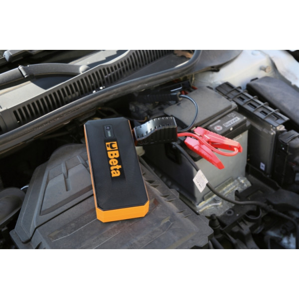 Démarreur Voiture Portable 12V 4500A - 12800mAh - Pour Essence 8L Diesel 6L - Multifonction