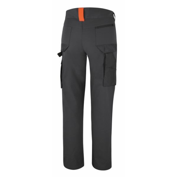 Pantalon De Travail Noir Ceinture Elastique Dos PBV