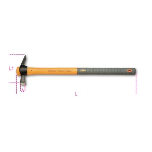 Klauw hamers met vierkant slagvlak,  magneten en spijkerhouder kunststof steel