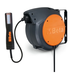 Automatische kabelhaspel met led-inspectielamp, 100-240V