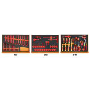 66 delig assortiment voor elektrotechnisch onderhoudin EVA foam inlegbak