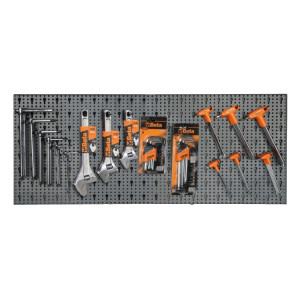 220-delig assortiment gereedschappen,  met haken zonder paneel