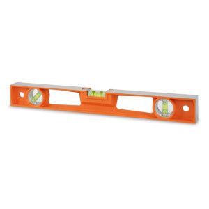 Spirit levels made of die-cast aluminium with handles,  4 ground bases and 3 unbreakable vials, accuracy: 1 mm/m