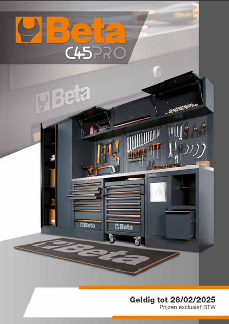 folder C45pro werkplaatsinrichting, stel zelf je eigen werkplaats samen