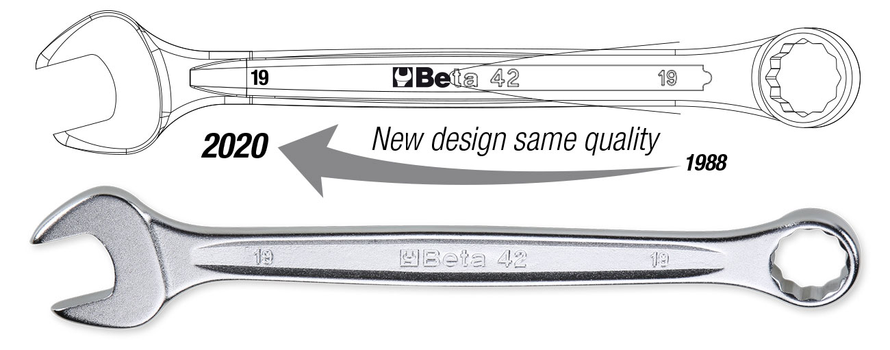 Beta 42 20mm Combination Spanner Open And Offset Ring End New 
