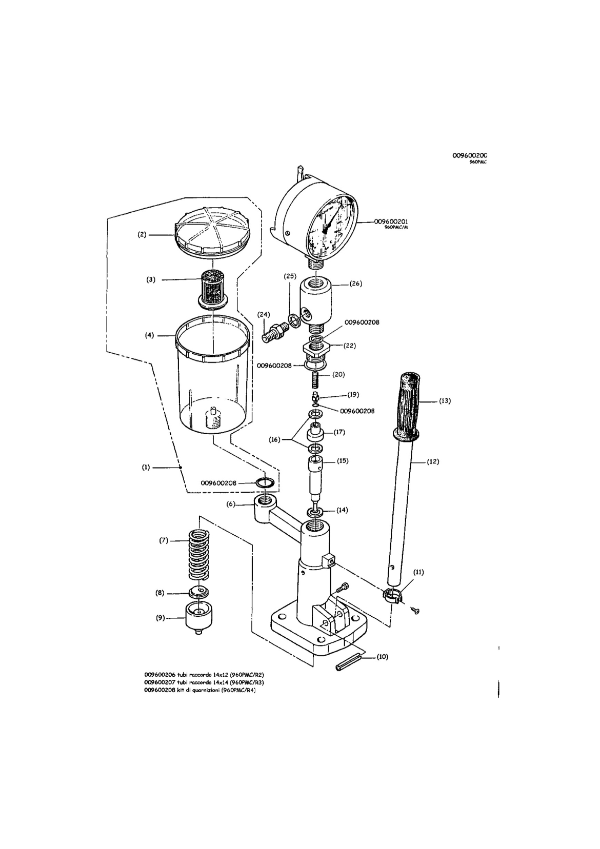 / Pompe à tarer les injecteurs diesel beta 960pmc