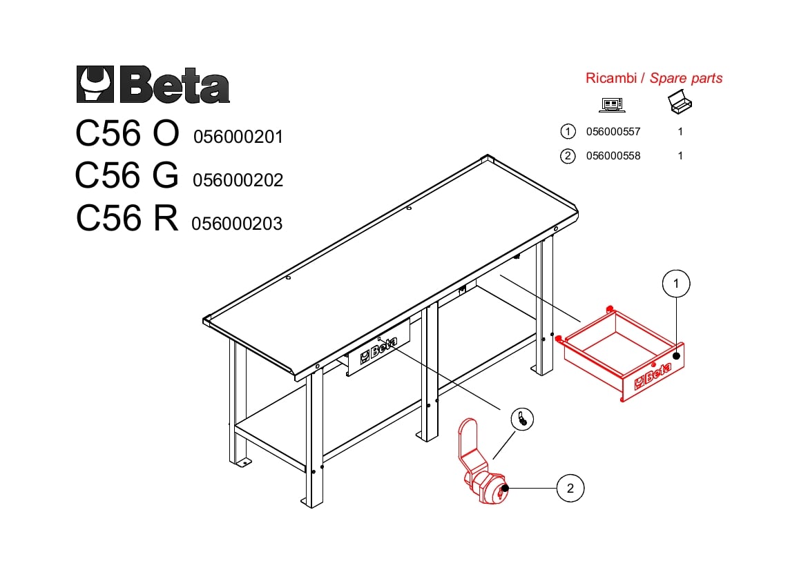  Beta C56P O - Banco de trabajo plegable - 1 pieza :  Herramientas y Mejoras del Hogar