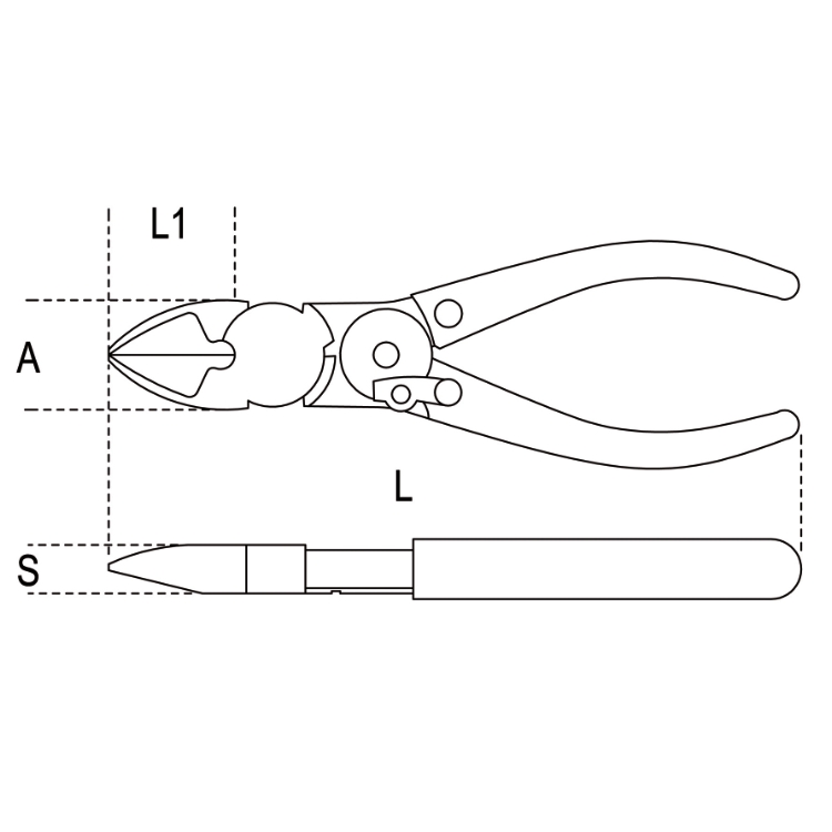 KN 76 81 125: Pince coupante de côté pour électriciens, 125 mm chez  reichelt elektronik