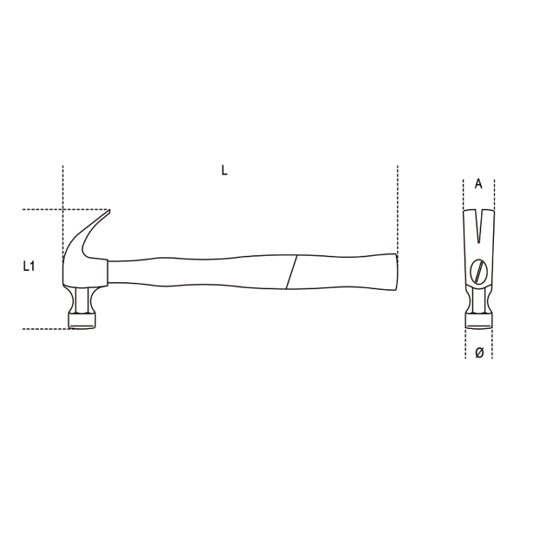 Claw hammer store diagram