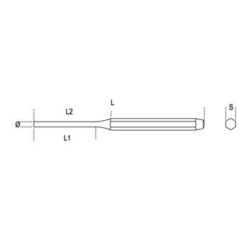 Chasse-goupilles élastiques Beta 31 SE extracteur goupilles dimensions  4-5-6 mm