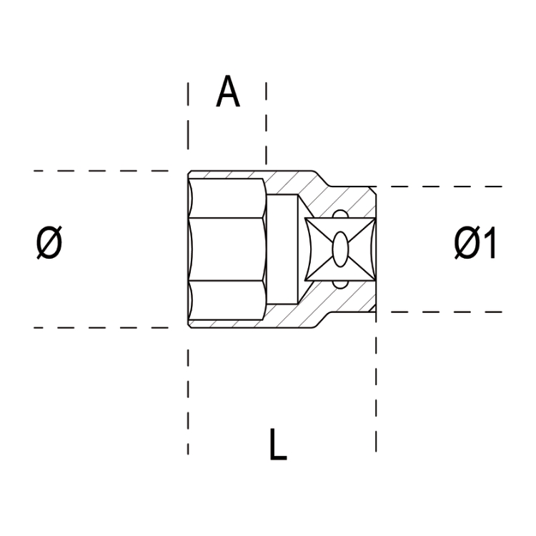 BETA 920A Clé à douille hexagonale - 11 mm.