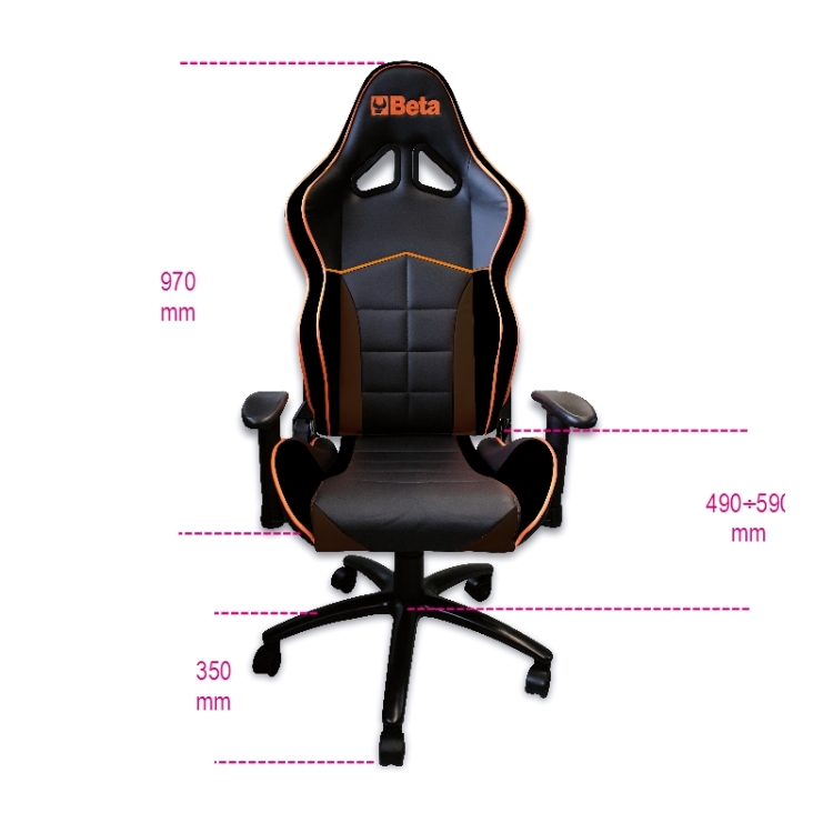 Minder dan Reductor naald Bureau stoel, ergonomisch 9563U – Beta Tools