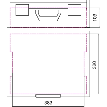 Maletín porta-herramientas COMBO en ABS, vacío - Beta C99V1